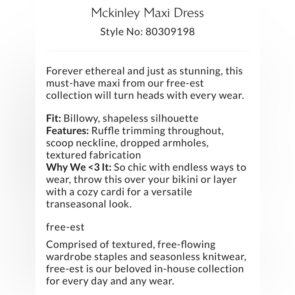 🆕 Free People McKinley Navy Blue Maxi Dress size medium - Picture 2 of 15